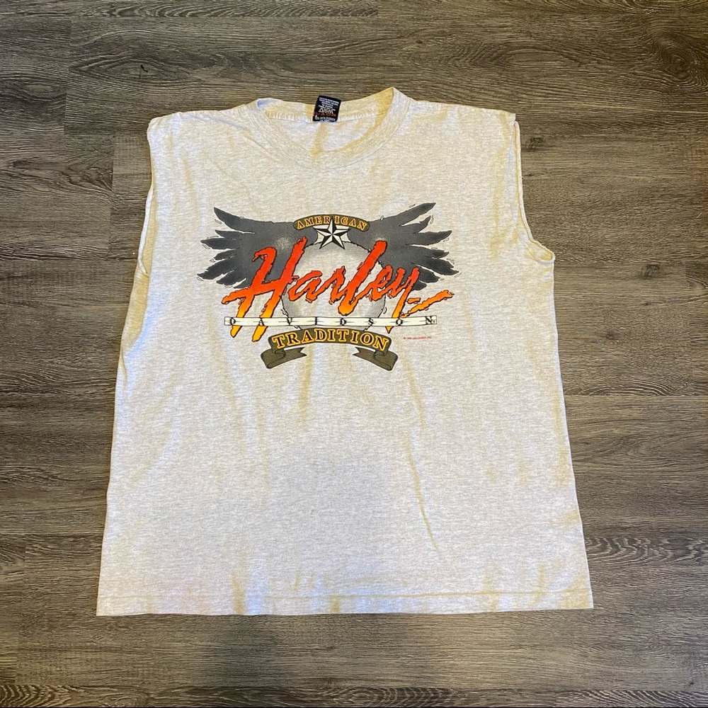 Vintage Harley Davidson Cut Off Size Large Burlington, VA 1993